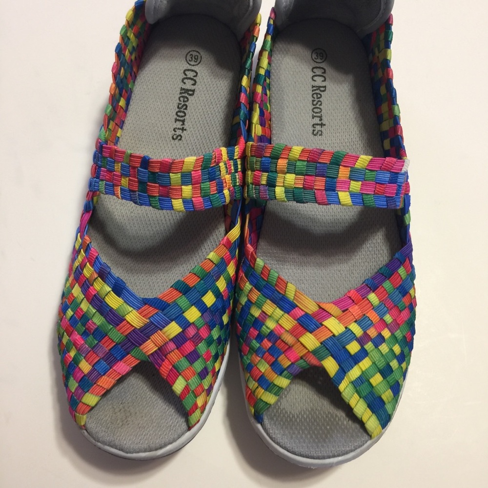 CC Resorts, Solar, MaryJane, Peep Toe Flats Size 9